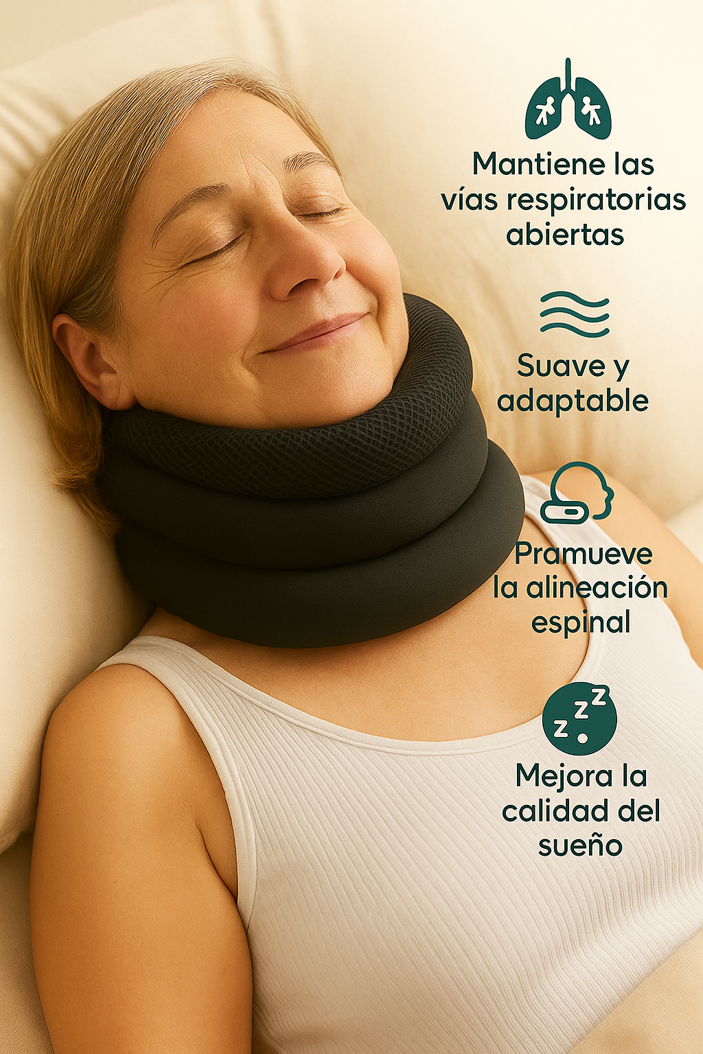Cuello Cervical Cervanix Antironquido – Alivio del Dolor de Cuello y Mejor Descanso
